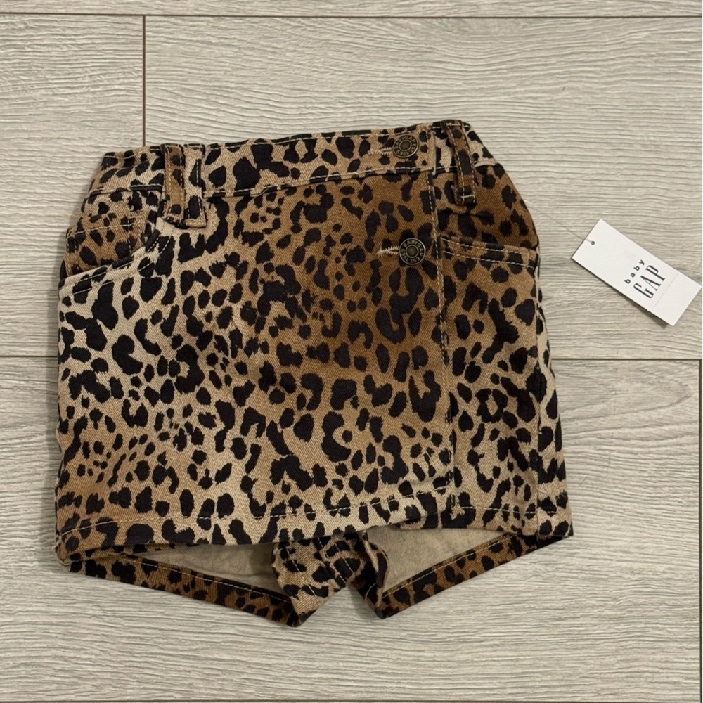 GAP Kids Animal Print Shorts - Brown and Black